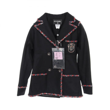 Chanel Emblem Wool Cashmere Outerwear