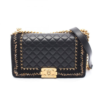 Chanel Boy Chanel Matelasse Lambskin Fabric Shoulder New 1:1 Bags