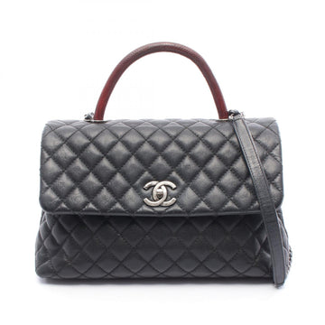 Chanel Coco Handle Caviar Skin Exotic Leather Handbag