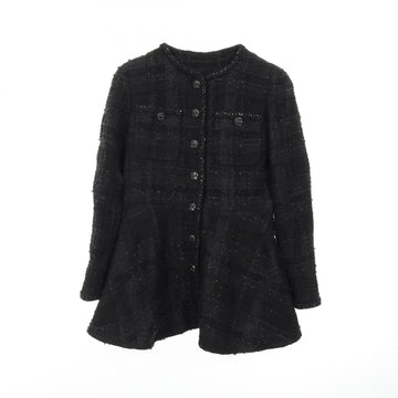Chanel Coco Mark Button Nylon Cotton Jacket