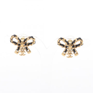 Chanel Coco Mark Ribbon Earrings