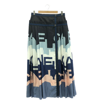 Chanel Long Skirt Silk Skirt