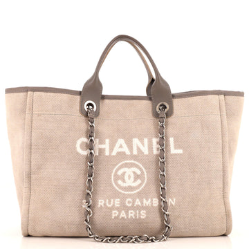 CHANEL Deauville Tote Wool Medium