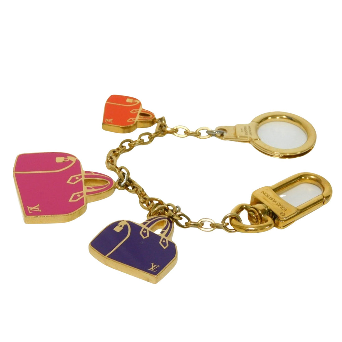 Louis Vuitton Bijoux De Sac Chaîne Et Porte Clés  Metal Wallet