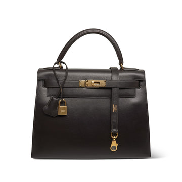 Kelly Sellier 28 Ebene Box leather  U Circle Stamp