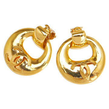 Chanel Coco Mark Round Swing Earrings