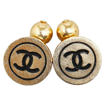 Top Quality Chanel Vintage Coco Mark Gold Plated Cuffs