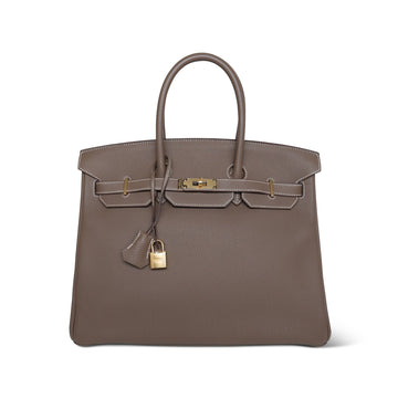 Birkin 35 Etoupe Togo  A Stamp