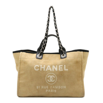 Chanel Deauville Canvas Leather 2way Tote New 1:1 Bags