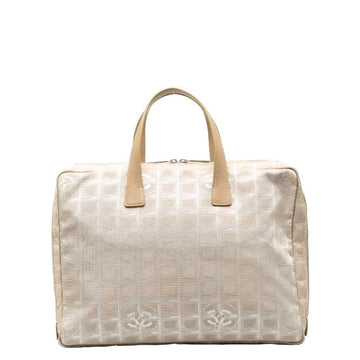 Chanel New Travel Line Canvas Leather Handbag