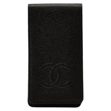 Top Quality Chanel Leather Skin Coco Mark iPhone 4 Case Black