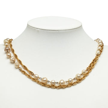 Top Quality Chanel Vintage Faux Pearl Long Chain Necklace