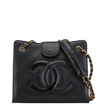 Chanel Coco Mark Caviar Skin Shoulder Bag
