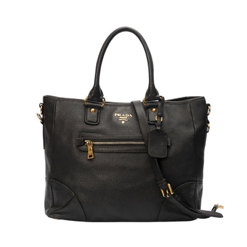 Prada Vitello Daino Convertible Tote