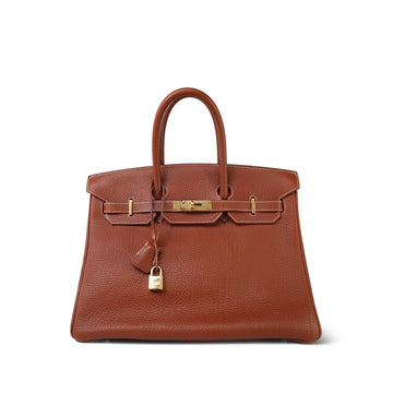 Birkin 35 Brown Veau Togo  D Square Stamp