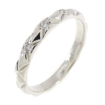 Chanel Matelassé Platinum Diamond Ring