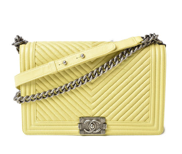 Top Quality Chanel Boy Leather 2way Chain Shoulder/Clutch Bag