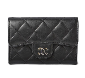 Top Quality Chanel Leather Coin/Card Case Black/Bordeaux