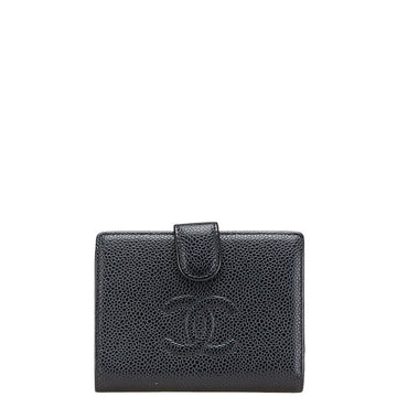 Chanel Coco Mark Caviar Skin Wallet