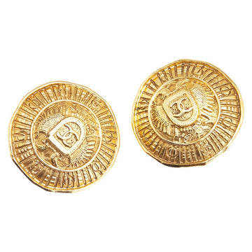 Chanel Coco Mark Cambon Shield Earrings