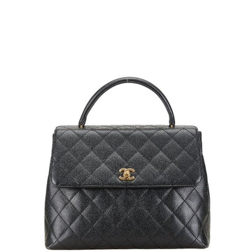 Chanel Coco Mark Matelassé Caviar Skin Handbag