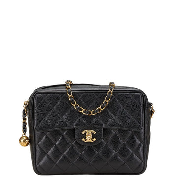Chanel Coco Mark Matelassé Caviar Skin Shoulder Bag