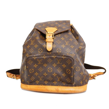 Louis Vuitton Montsouris Gm  Canvas Backpack Bag