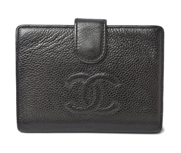 Top Quality Chanel Leather Skin Vintage Wallet Black