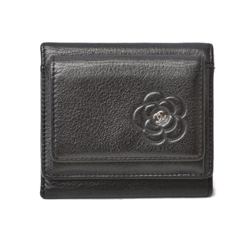 Top Quality Chanel Camellia Leather Compact Wallet