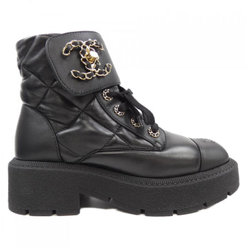 Chanel G45923B17962 Lambskin Calfskin Boots