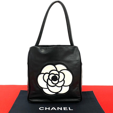 Top Quality Chanel Camellia Logo Leather Tote Bag