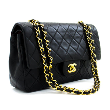 Top Quality Chanel 2.55 Double New Chain Shoulder Bag Black Leather Handbag
