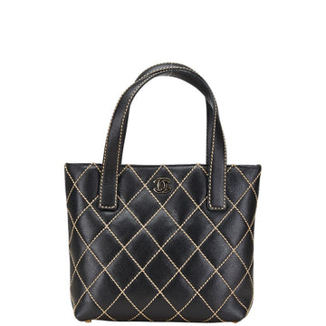 Chanel Coco Mark Wild Stitch Lambskin Tote Bag