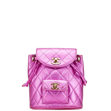 Chanel Coco Mark Matelasse Lambskin Backpack