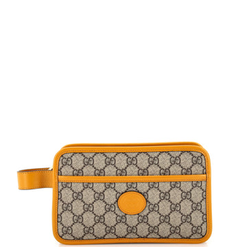 Interlocking G Patch Toiletry Case GG Coated Canvas