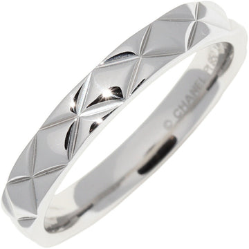 Chanel Matelasse Pt950 Ring Size 18