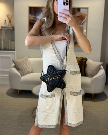 Chanel Black Star Bag in Leather Leather with Champagne Gold Hardware