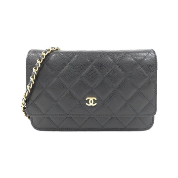Chanel Timeless Classic Caviar Skin Wallet on Chain