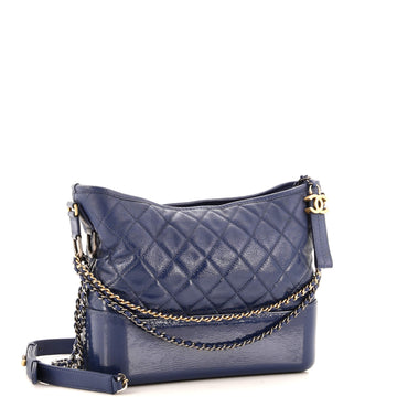 Gabrielle Hobo Quilted Goatskin and Patent Medium