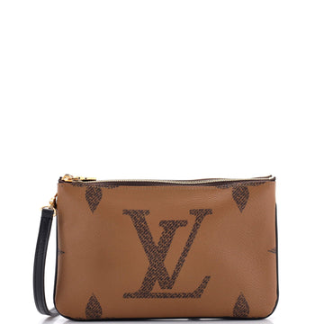 Double Zip Pochette Reverse Monogram Giant
