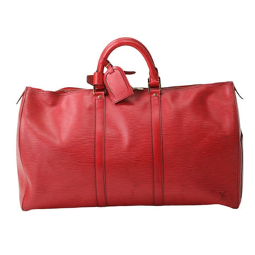 Louis Vuitton Keepall 50  Leather Travel Bag