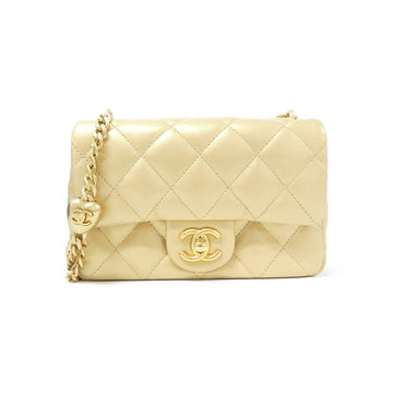Chanel AS3828 Metallic Lambskin Shoulder Bag