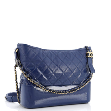 Gabrielle Hobo Quilted Goatskin and Patent Medium
