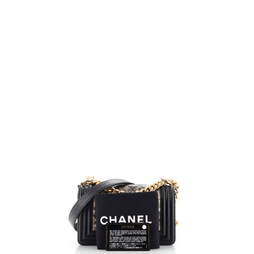 Boy Flap Bag Quilted Metallic Crumpled Goatskin Small