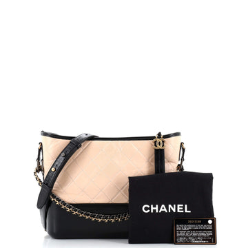 Gabrielle Hobo Quilted Aged Calfskin Medium