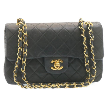 Top Quality Chanel Classic Matelasse 23 Chain New Shoulder Bag Lamb Skin Black Auth 28634A