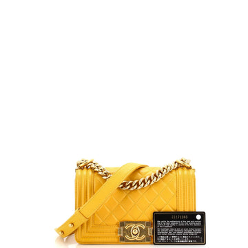 Boy Flap Bag Quilted Lambskin Small