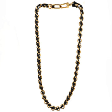 Multi Pochette Accessoires Woven Chain Strap Leather and Metal