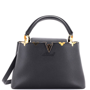 Capucines Bag Leather with Embellished Detail PM