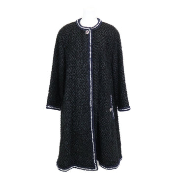 Chanel 22AW P73170V64561 Bijou Button Rayon Long Coat